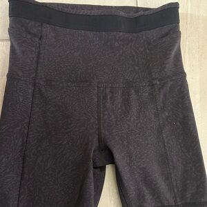 Women's Lululemon Black/Grey Biker Shorts